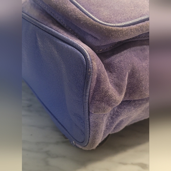 Gucci Bamboo Leather Suede Backpack - Periwinkle Color 💜💙 EUC - Picture 11 of 16